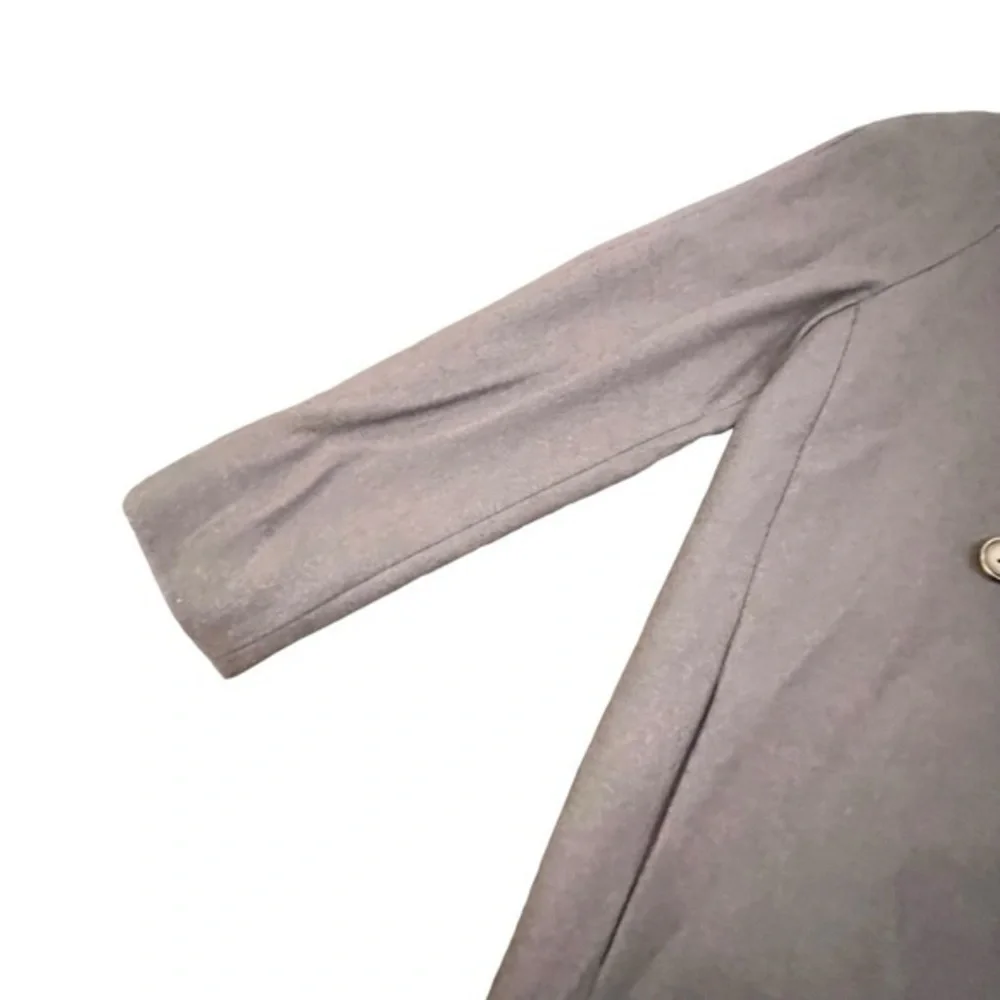 J Crew Jacket Peacoat Women’s Double Breasted Wool Coat Classic Gray Preppy Sz 2 - Picture 3 of 14